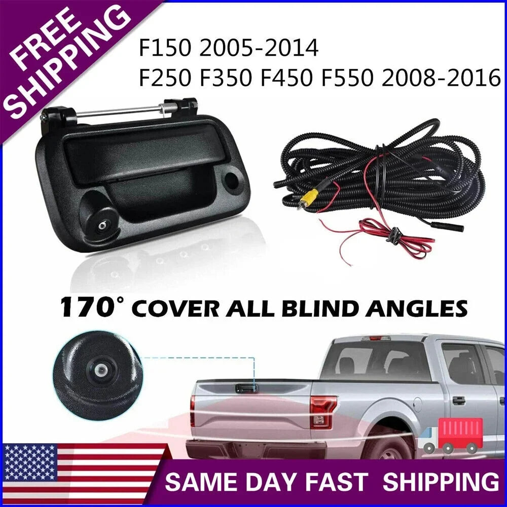 with View Camera Backup for Camera Ford Handle Rear F150/F250/F350/F450 Tailgate
