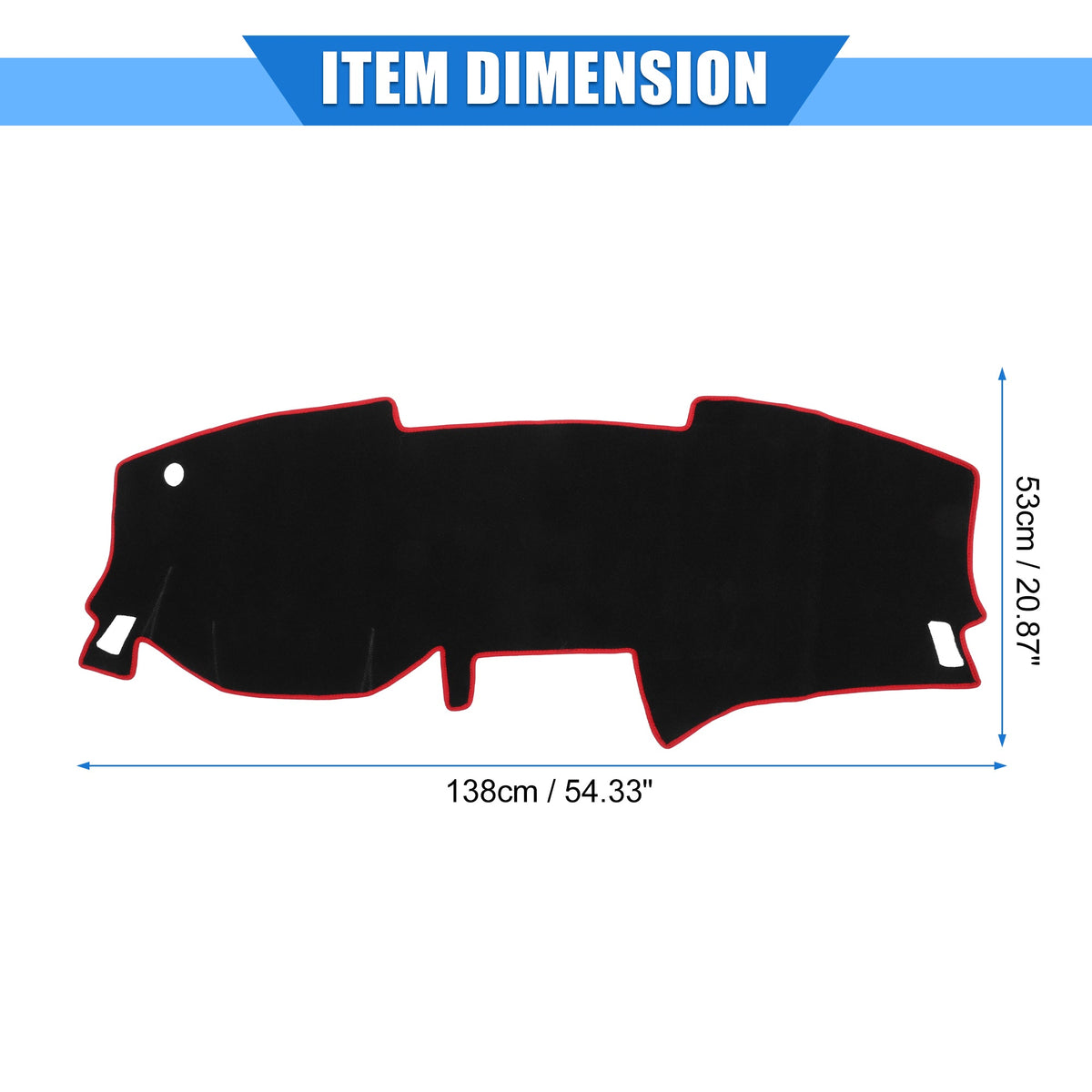 Unique 2020-2022 Polyester for Bargains Red Console Cover Car Dashboard Sentra Center Nissan Protective Compatible