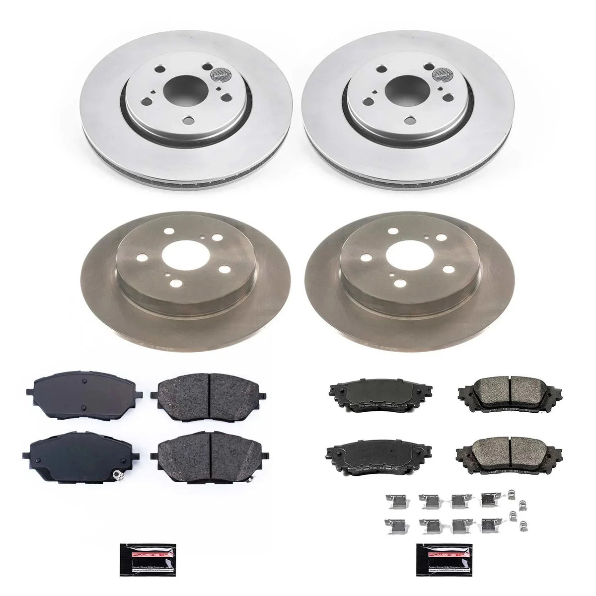 Power and 2019 Kit Replacement Brake C-HR KOE7925 and Stop Rear Rotor Front Toyota Pad Stock Fits