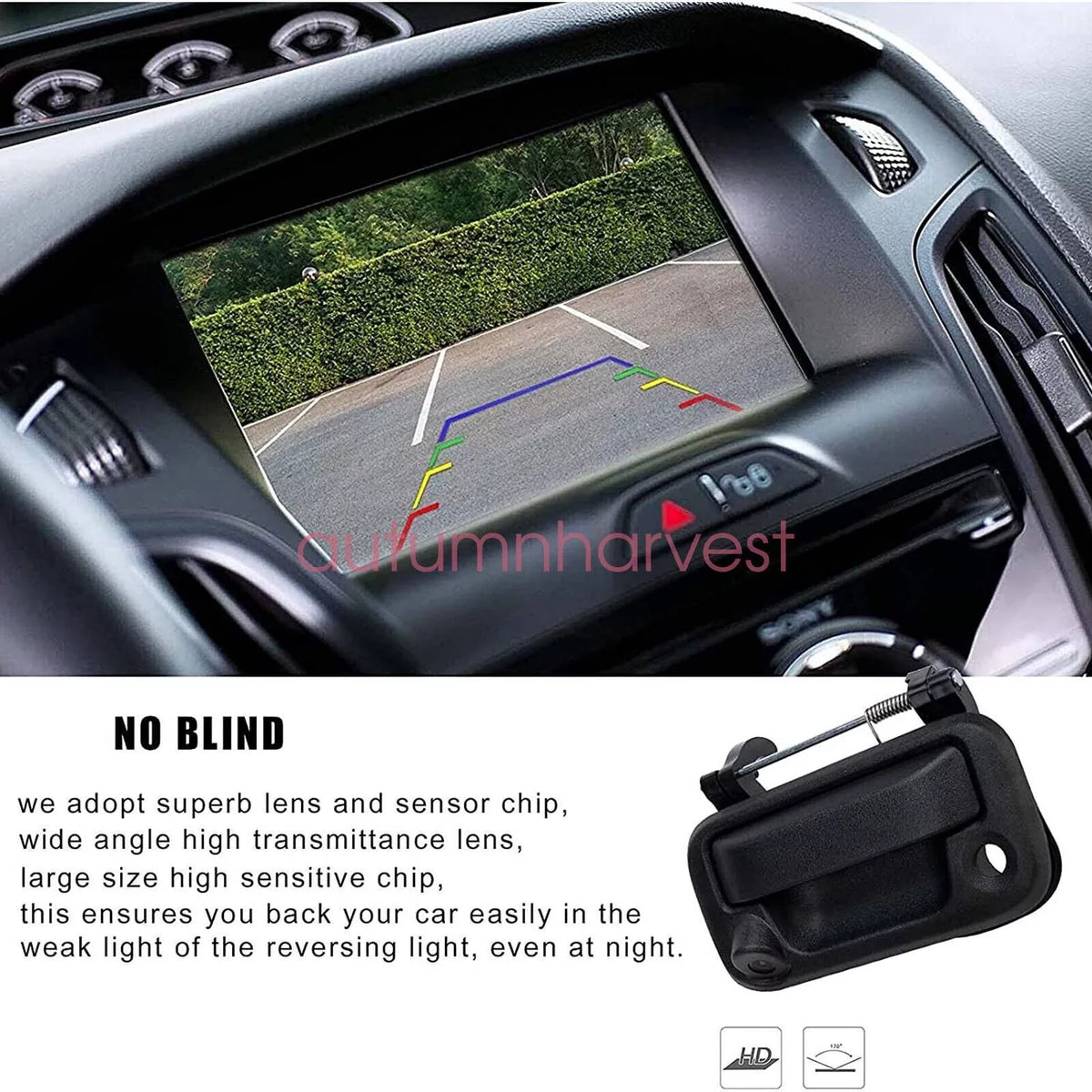 with View Camera Backup for Camera Ford Handle Rear F150/F250/F350/F450 Tailgate