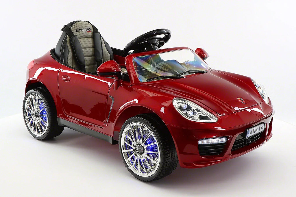 with Cherry Kiddie Ride-On Red Car Remote Parental R/C Kids 12V Roadster | Electric