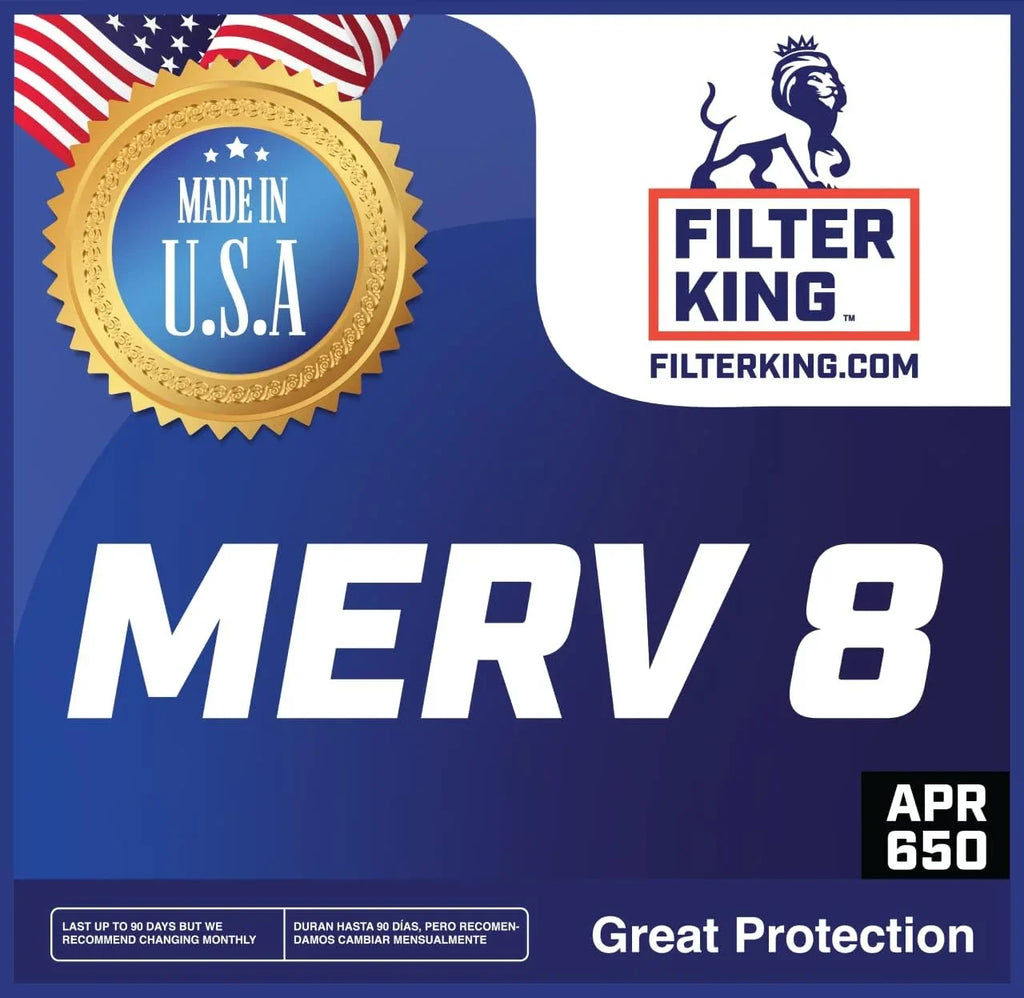 Filter Size: | USA | | Filters x Actual Pleated 4 Furnace | Filter 4-PACK 8 King 4x49.5x1a MERV Air MADE HVAC 49.5 A/C .75" x IN