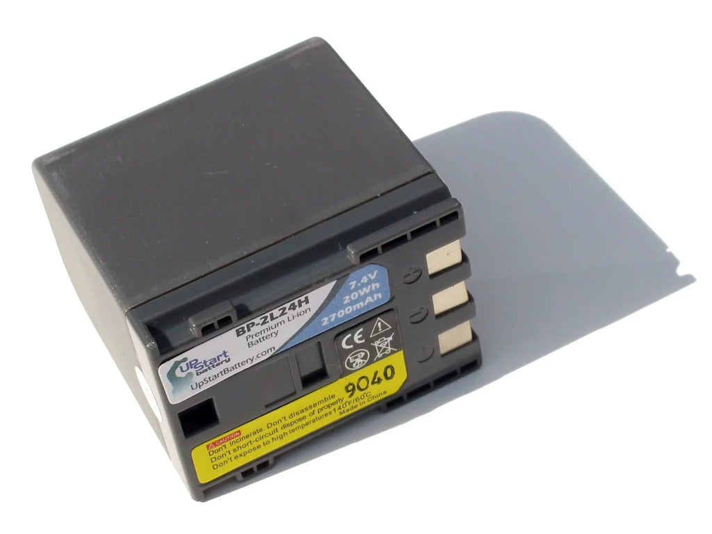 Camcorder VIXIA Battery Canon BP-2L14 Lithium-Ion) for Replacement 2x - UpStart 7.4V, Battery (2700mAh, Canon - HV30 Battery Digital Pack