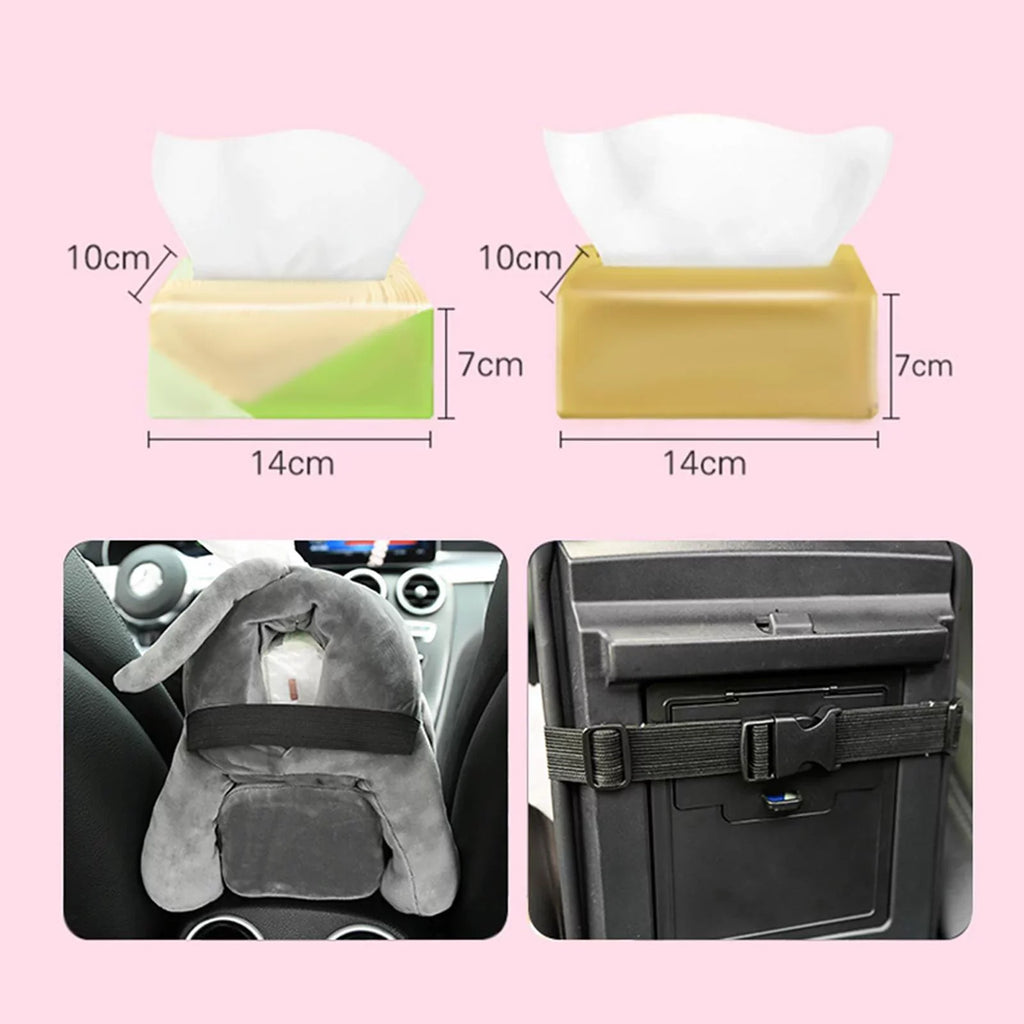 Comfortable in1 Accessories Tissue Cartoon Cute Box Animal Box 2 Vehicle Cartoon Holder Organizer for Monkey Home