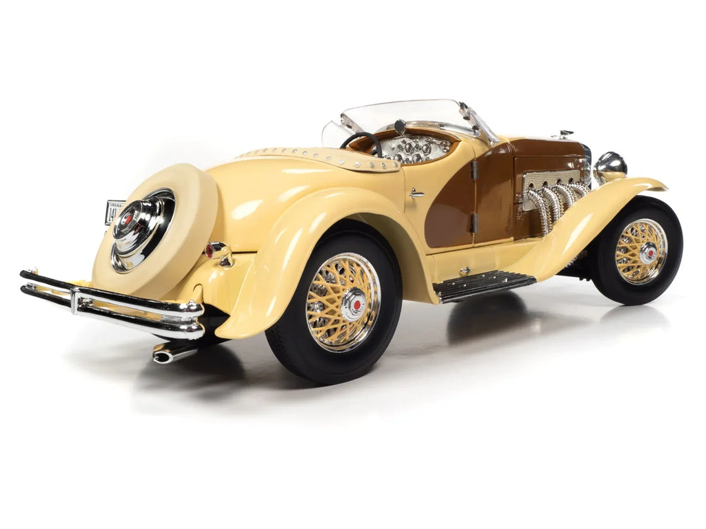 1935 World Model Chocolate Duesenberg Diecast 1/18 SSJ Car Gold Yukon Speedster by Brown and Auto