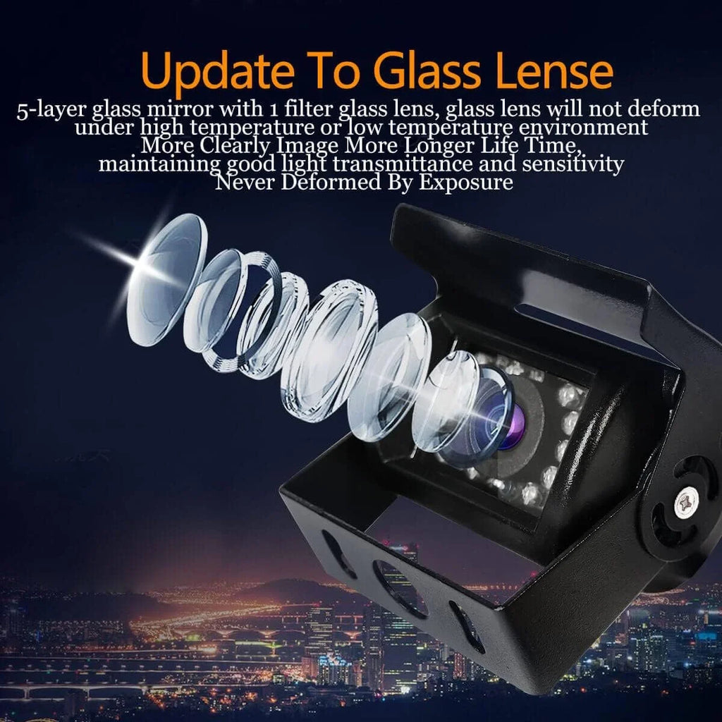 Reverse 18 IR for Truck IP68 Parking Backup Vision, View Camera Rear Waterproof Backup Bus Night with Camera Car