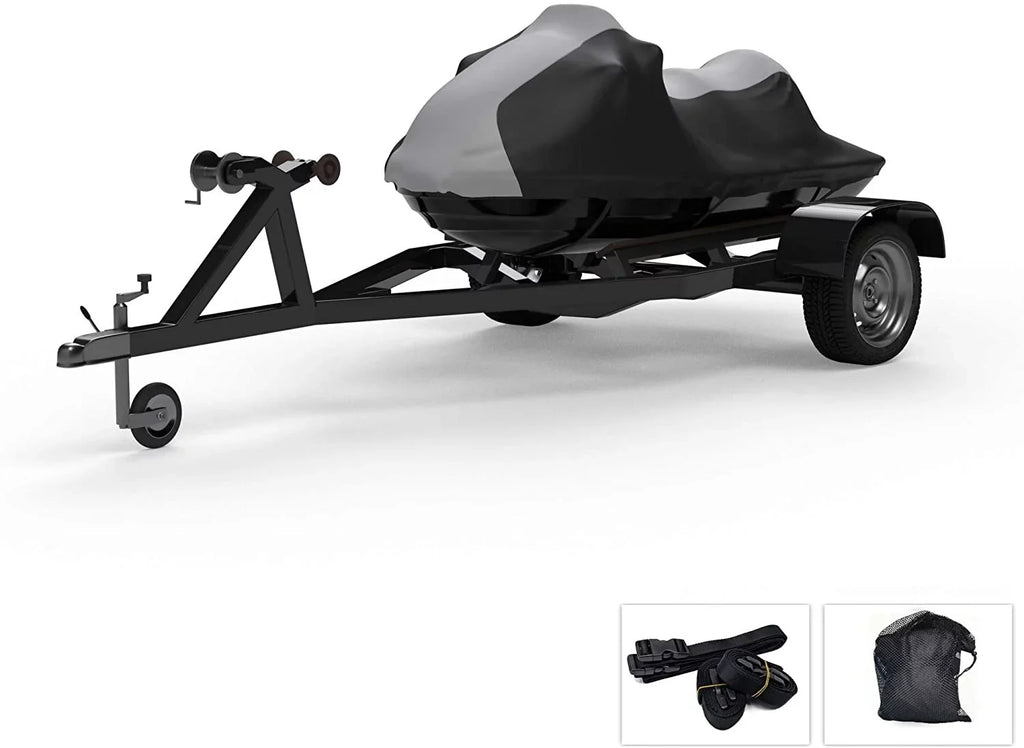 '- Gray/Black - DOO and Includes Color SEA All Rain, Trailer Straps - UV Weather Premium Sun, 2004-2005 Storage and Jet Trailerable for Rays, More! Ski Protects 3D Covers Bag Weatherproof - from