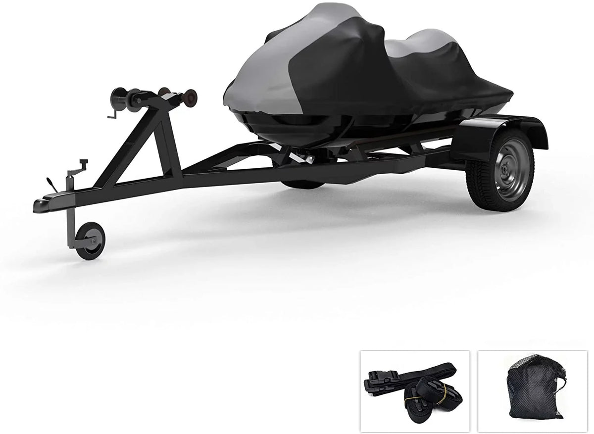 '- Gray/Black - DOO and Includes Color SEA All Rain, Trailer Straps - UV Weather Premium Sun, 2004-2005 Storage and Jet Trailerable for Rays, More! Ski Protects 3D Covers Bag Weatherproof - from