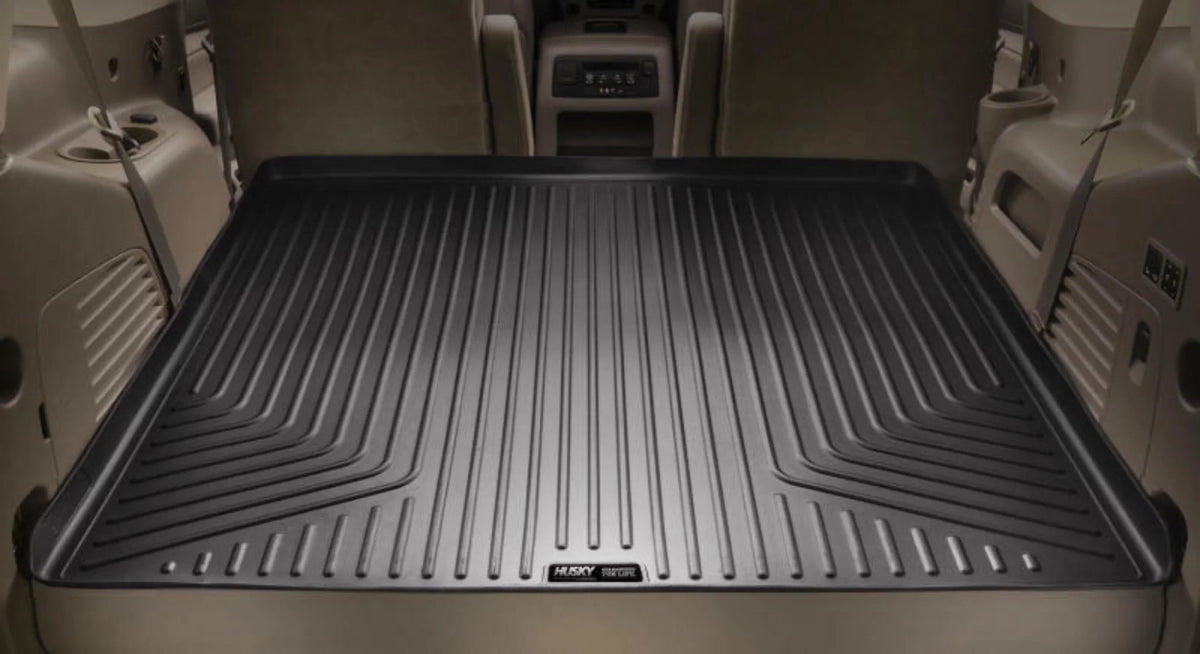 with 3rd Black back row Seats Cargo to row 12-19 of Seats with over Compatible Toyota Compatible 2nd Weatherbeater Husky by Series Liner RealTruck Highlander; foldered