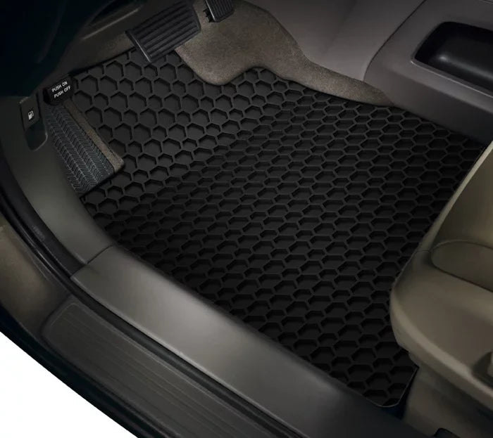 Duty All - in Compatible Mats Two - CHRYSLER ToughPRO Front (Made 2019 with Pacifica Rubber Weather USA) - - Heavy Black