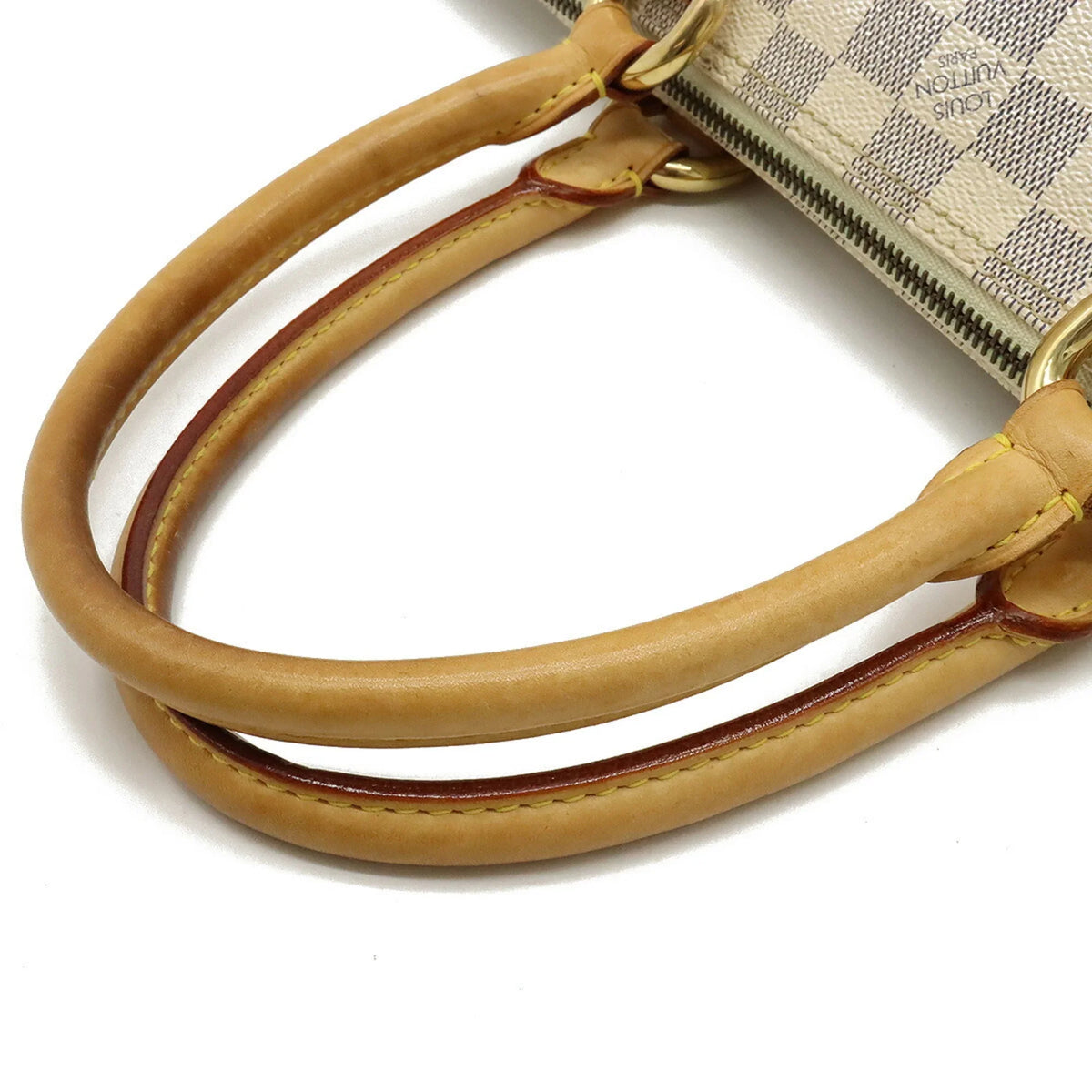 Authenticated Saleya PM Tote Handbag Bag VUITTON N51186 Vuitton Azur Louis LOUIS Shoulder Damier Used