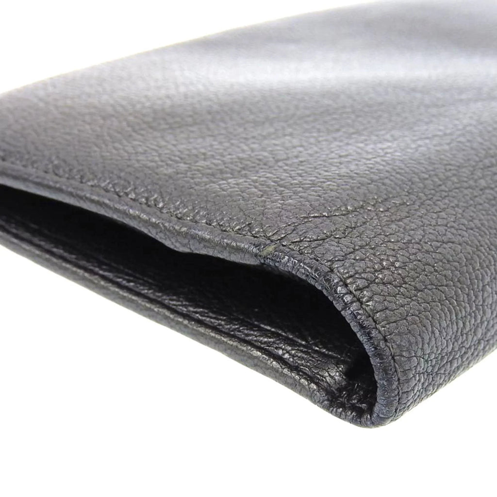 mark gray bi-fold Chanel CHANEL metallic seal 11 here long lambskin (Fair) with No. wallet Pre-Owned