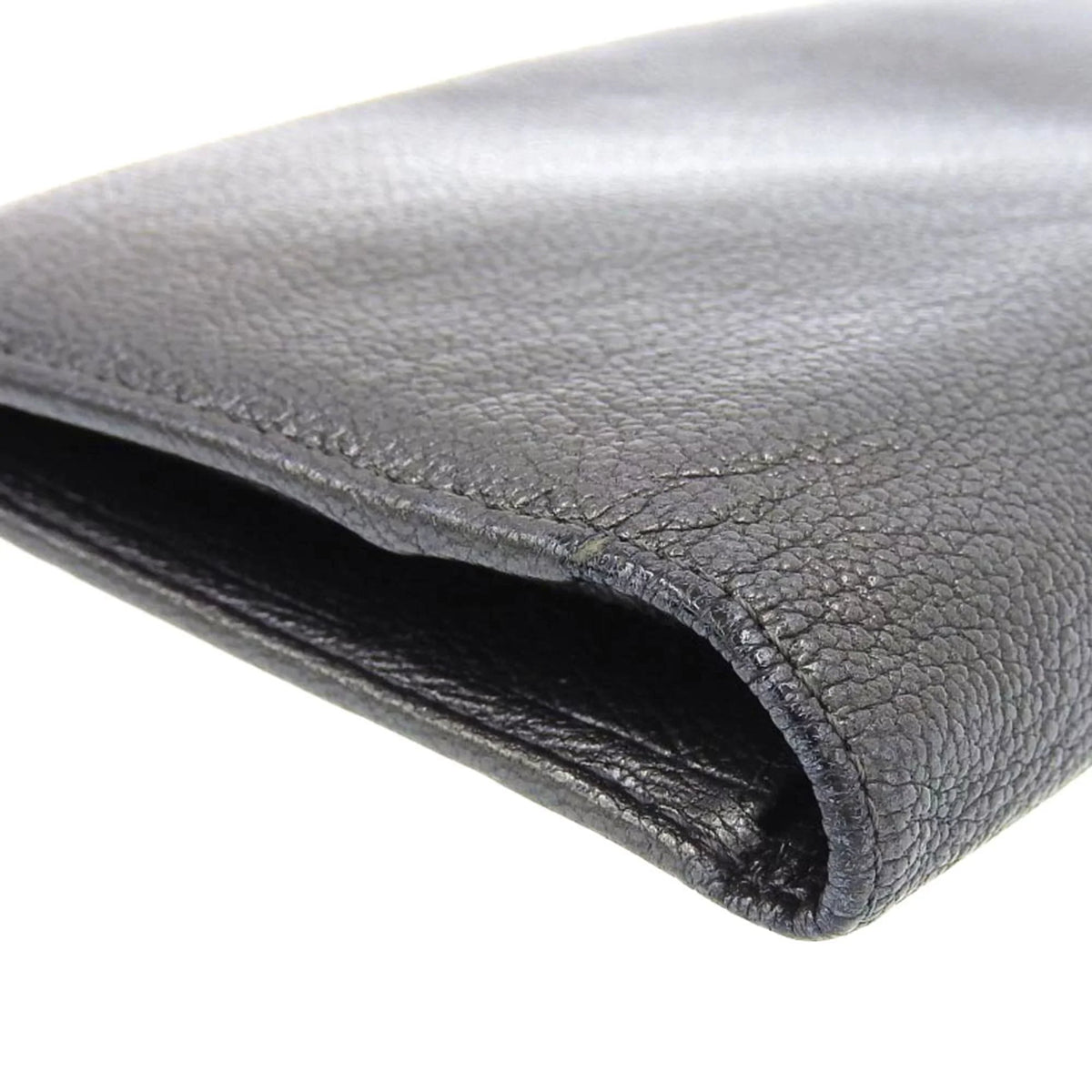 mark gray bi-fold Chanel CHANEL metallic seal 11 here long lambskin (Fair) with No. wallet Pre-Owned