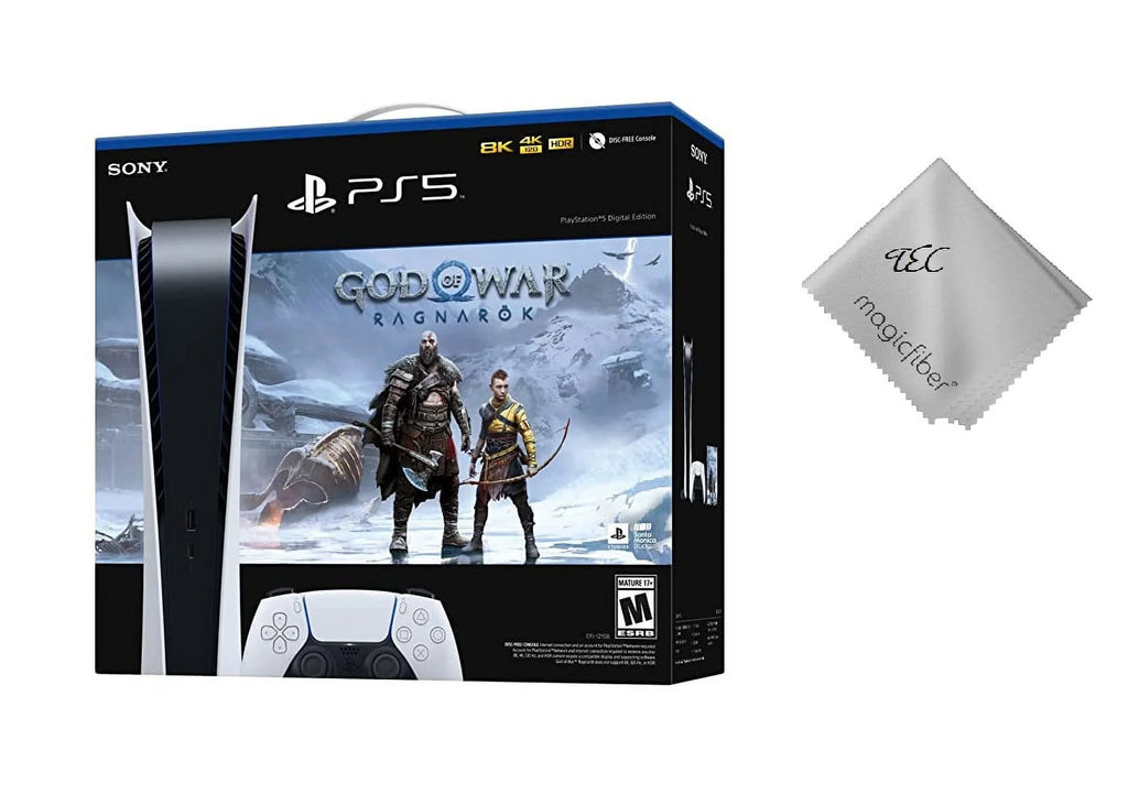 (GOW) with (Digital TEC Bundle 5 - Ragnarök -PlayStation of PlayStation_PS5 War God Console Sony Edition) Game Video