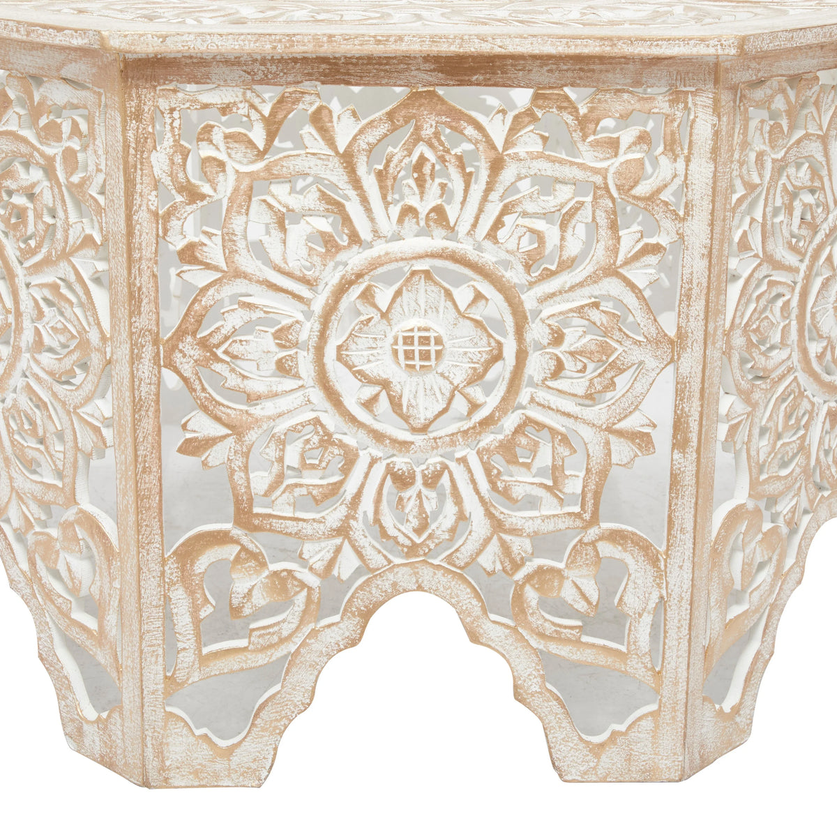 Studio Pine 33 33 Round 350 x Table Country White 18 - Cottage x Coffee