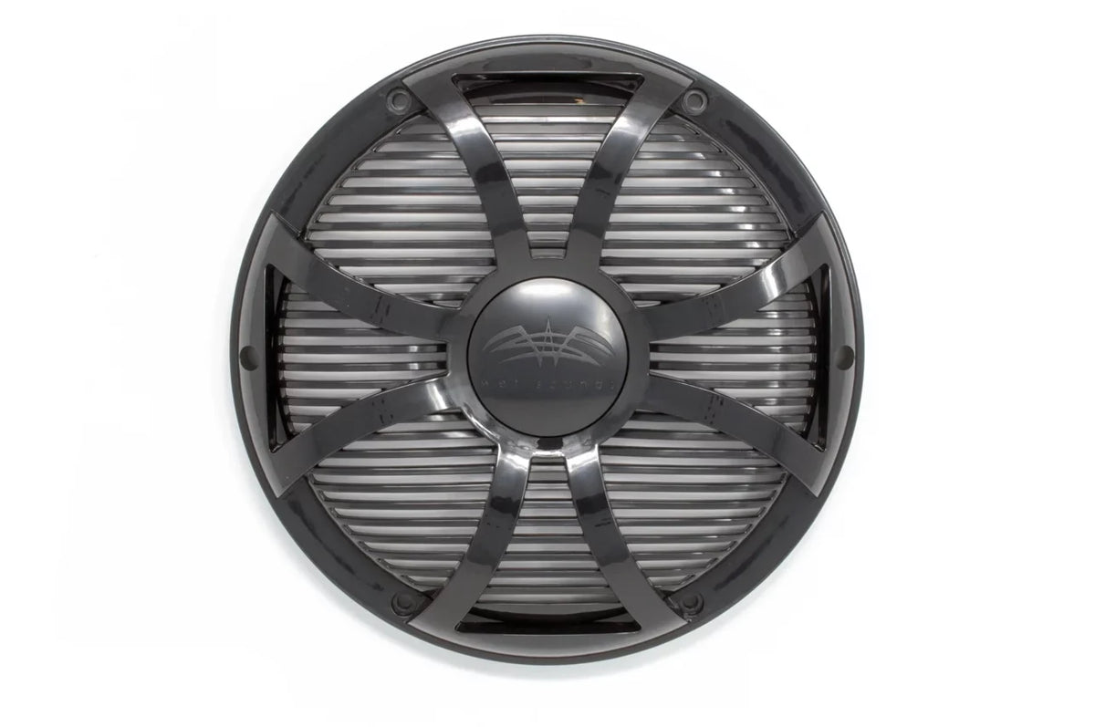Face Black Grill Ring SW Closed High with Grill Wet Sounds & Black Sub Revo Power 10" - REVO10 Subwoofer LED & S4-B
