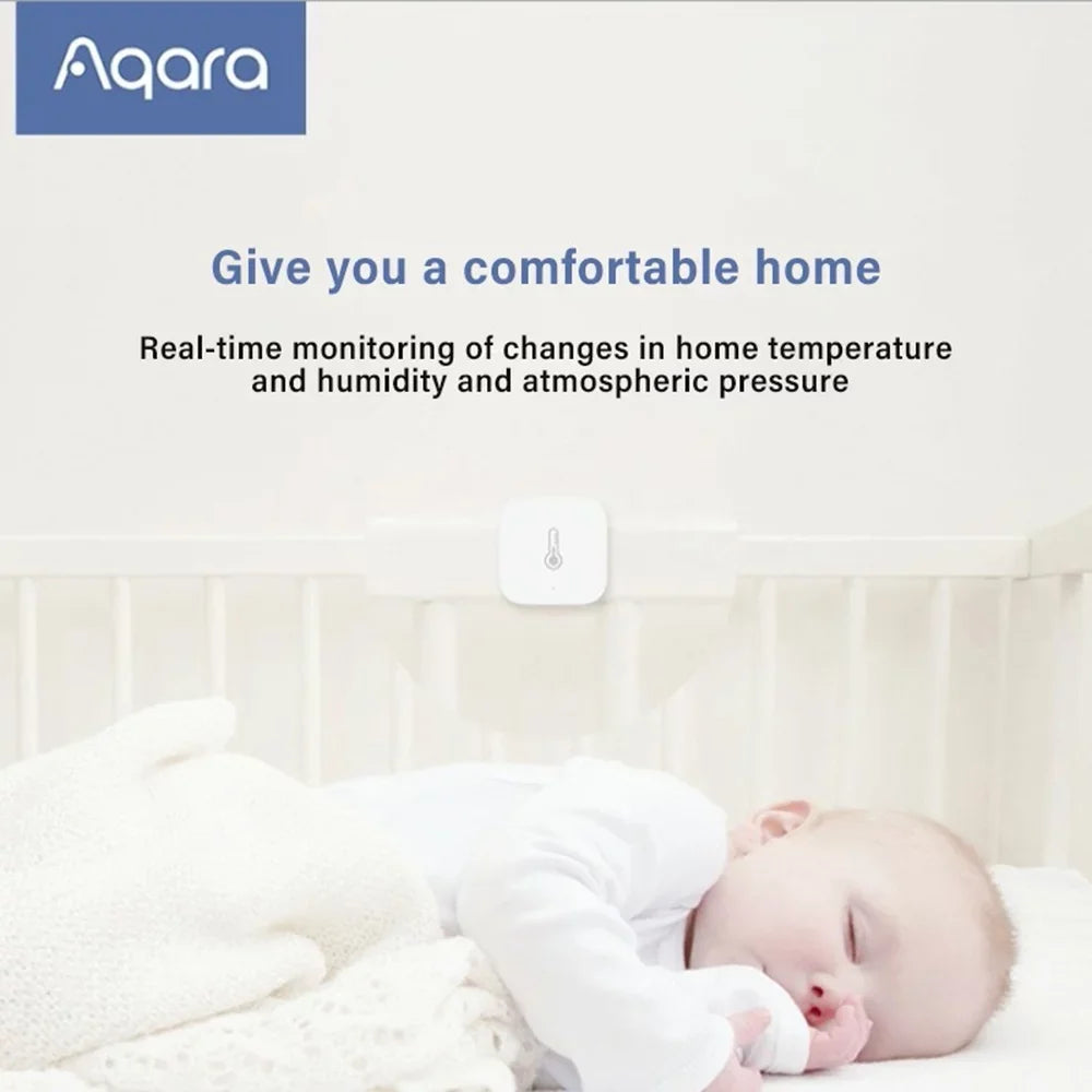 AQARA for Humidity Compatible Smart REQUIRES Temperature HUB Remote and Sensor Apple HomeKit Monitoring with Aqara Home Sensor Automation