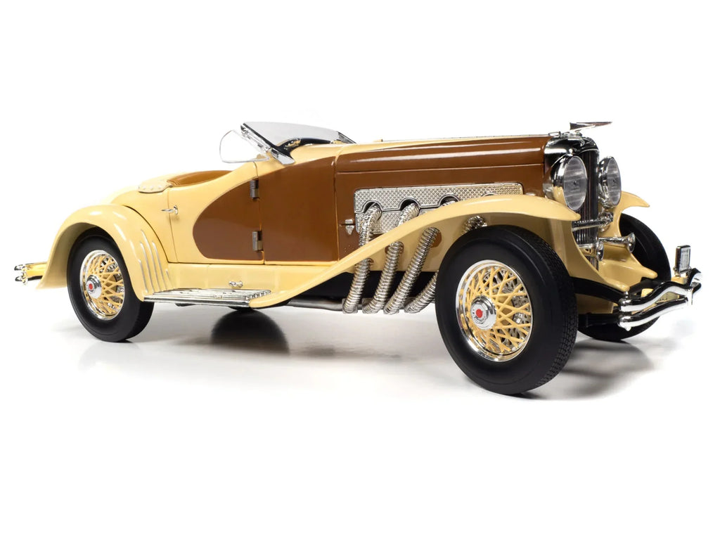 1935 World Model Chocolate Duesenberg Diecast 1/18 SSJ Car Gold Yukon Speedster by Brown and Auto