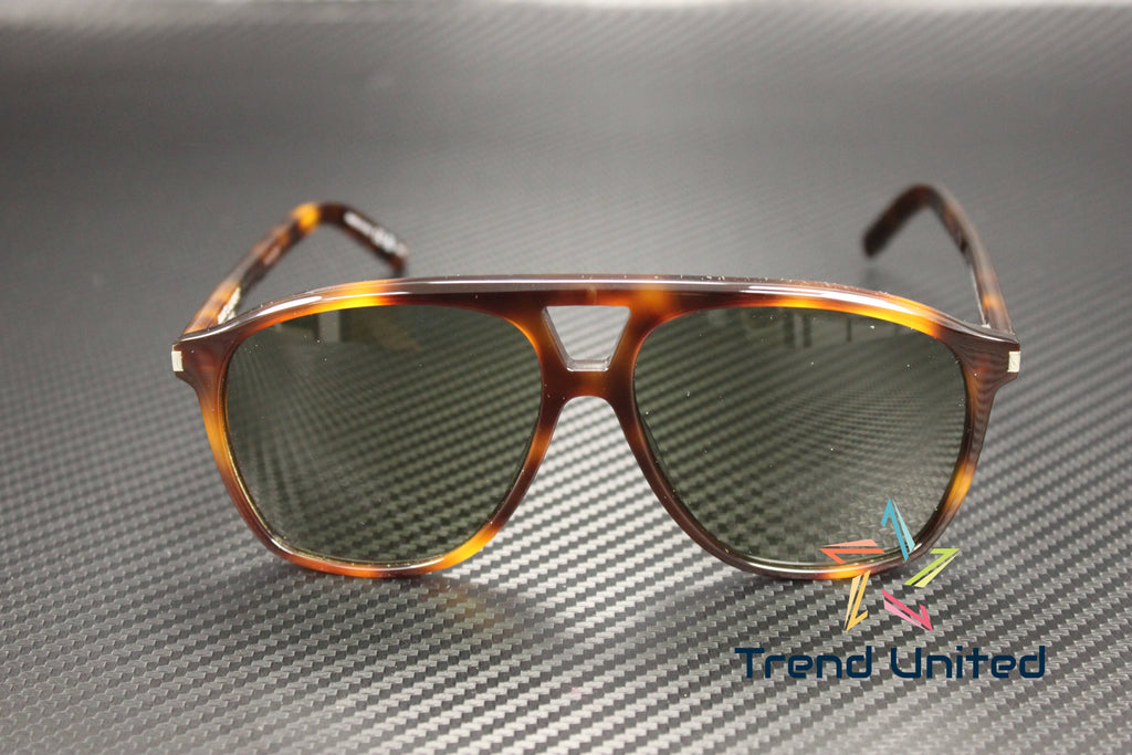 SAINT SL 58mm Women's Green 002 LAURENT DUNE Sunglasses Havana Pilot 596