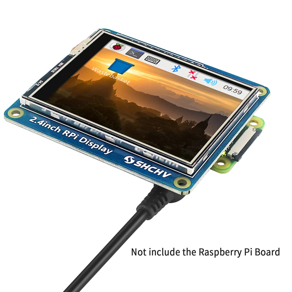 W LCD 2.4" Screen Zero Raspberry 320*240 Display Pixel 4B 3B+ Touch TFT Pi for 2