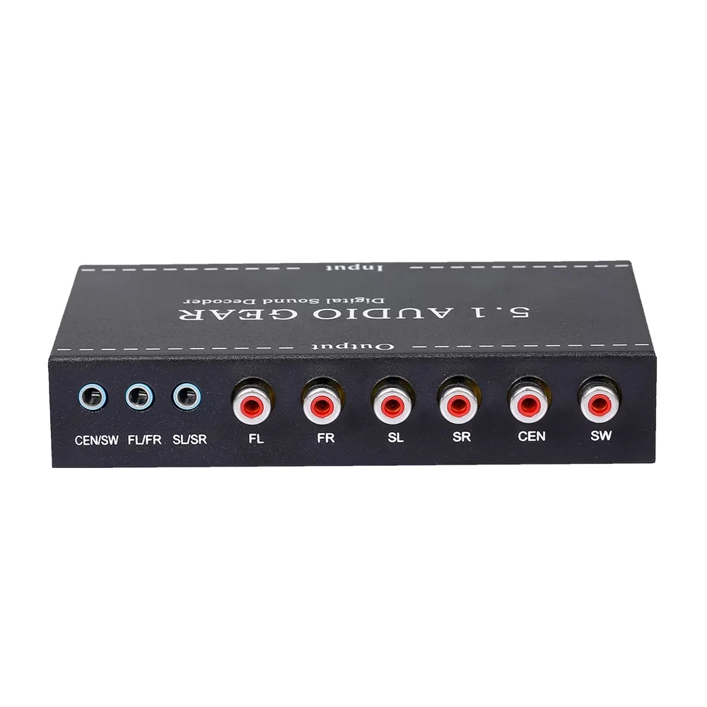 Noprm Audio Montloxs 3.5mm Converter Audio Digital Decoder NK-A6L Converter Dolby Sound Ajcoflt 5.1 Sound Sound Decoder,Audio Audio Audio US Nebublu Audio Decoder 3.5mm Audio Decoder Audio Decoder