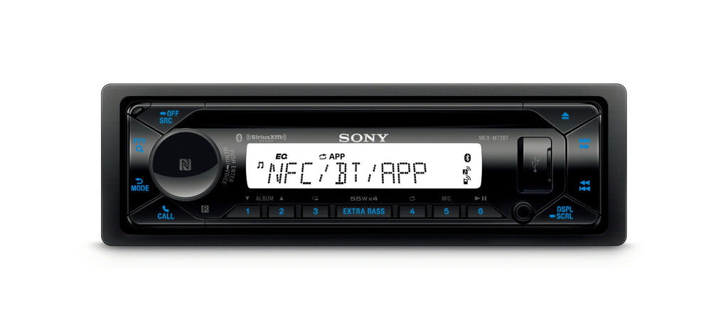 BLUETOOTH® Receiver MEX-M72BT Sony Wireless Technology Marine with CD