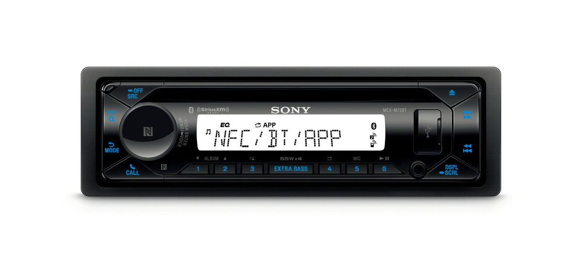 BLUETOOTH® Receiver MEX-M72BT Sony Wireless Technology Marine with CD