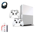 2 BOLT Bundle New 500GB Xbox Ultra Headset Like HD 4K S with One with Kit Microsoft AXTION Controller, White Cleaning