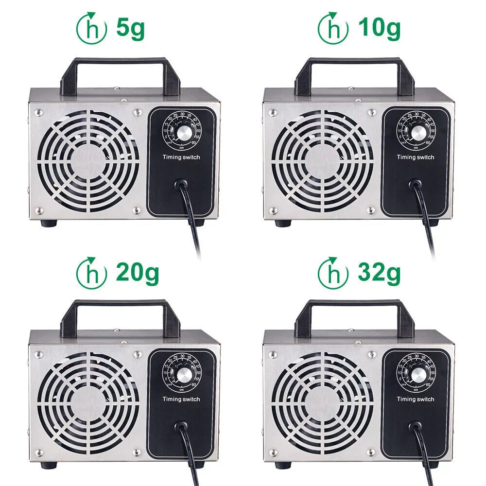 Glossy Steel Smoke, 41dB Kydely Powerful Ozone Room Ozone with Dust - Pollutants Finish & Eliminate Machine
