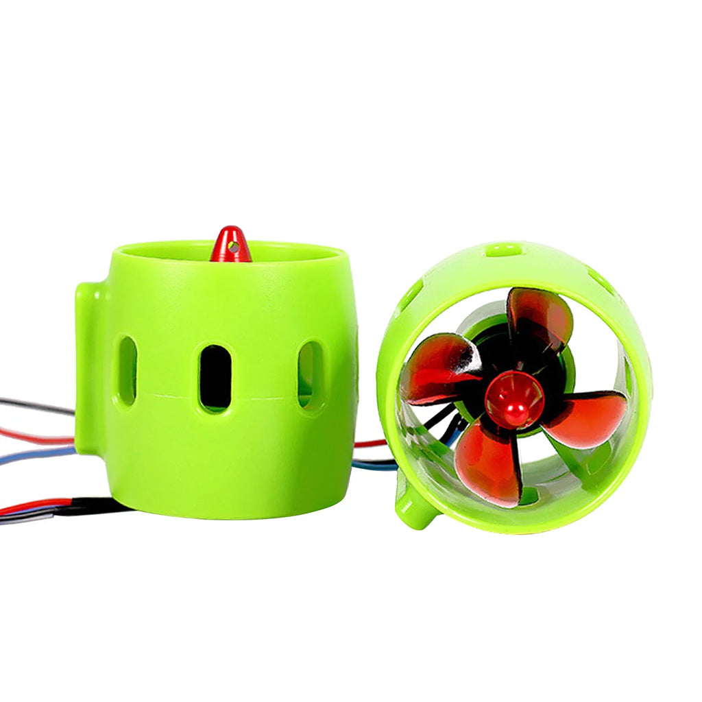 Motor for Nest Brushless Boat Clockwise Electric Underwater OWSOO 12-24V 1000KV with 4-Blade Bait Drive Engine Waterproof Propellers with Ship Motor
