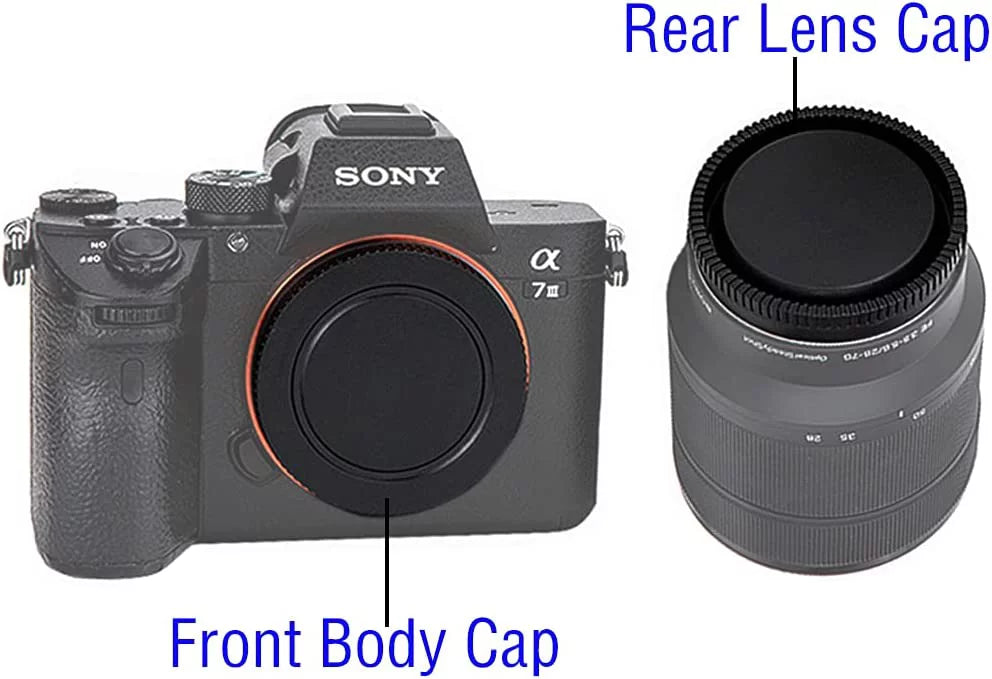 A7 NEX Lens Cap Rear & E-Mount Fit IV A7R Cover III A7 Cameras A7S A7R Camera IV A7 II/III A7R Sony A9 for Body Caps