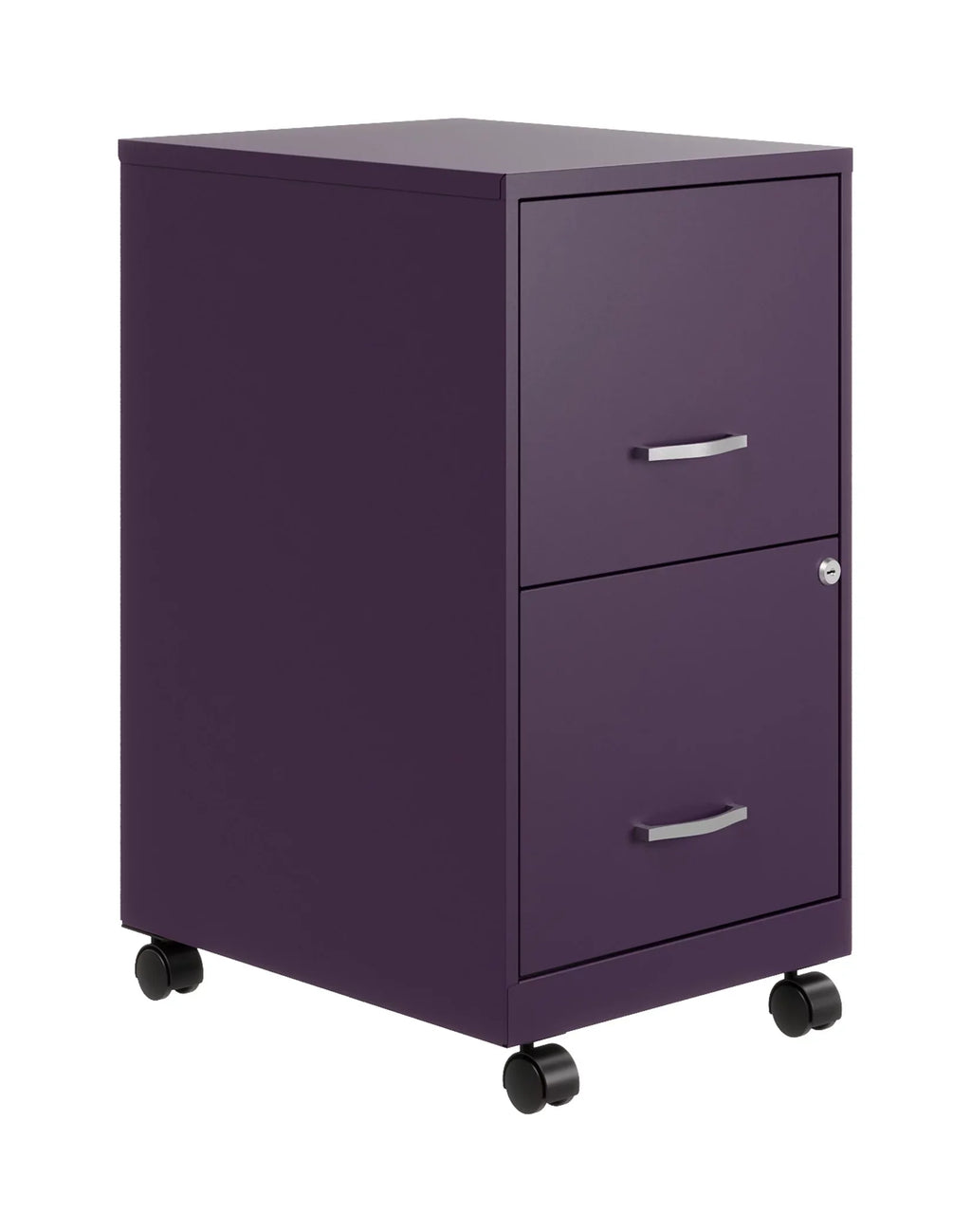 File Mobile Vertical 18" Letter Midnight Space 2 Cabinet, Purple Width Solutions Deep Drawer