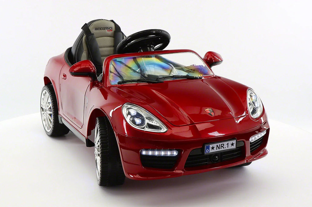with Cherry Kiddie Ride-On Red Car Remote Parental R/C Kids 12V Roadster | Electric