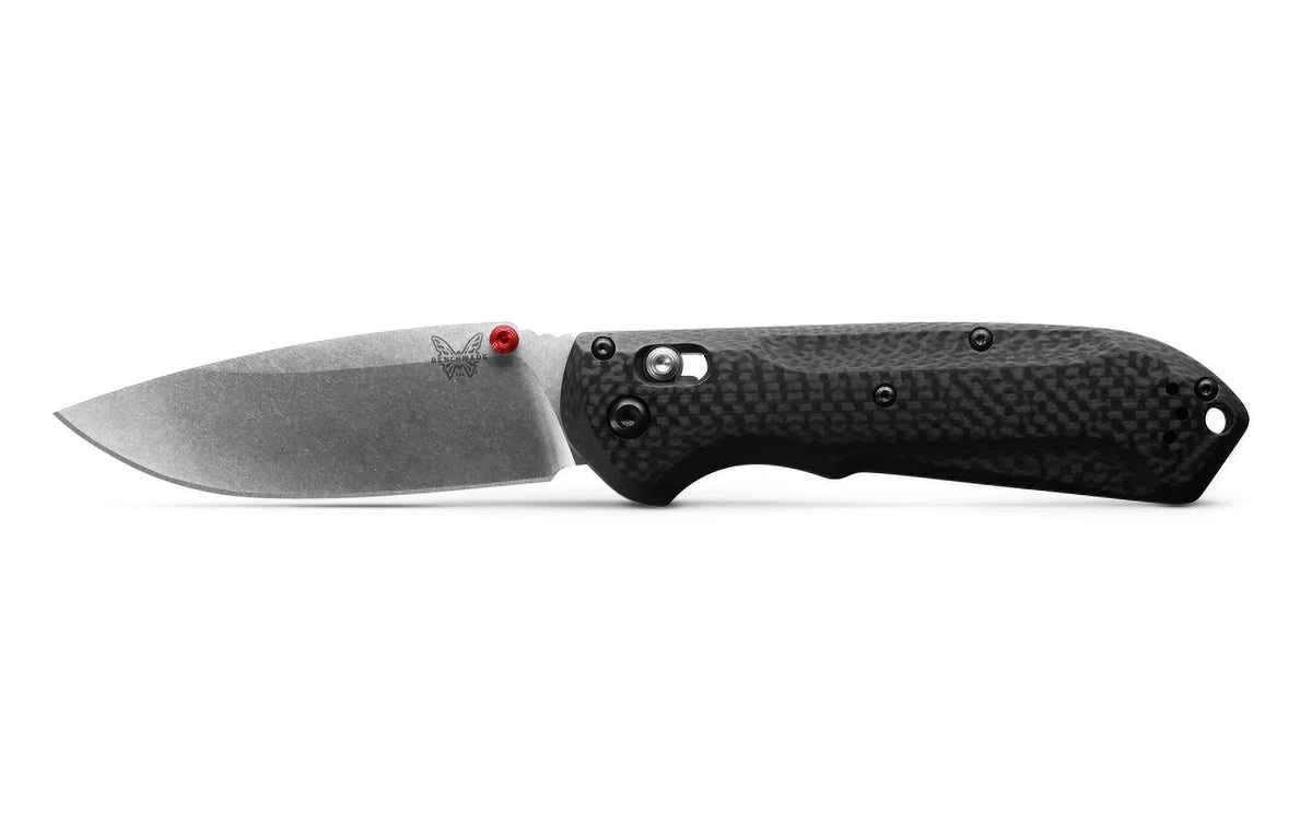 3.6" Drop-Point Folding Benchmade Fiber Stainless Knife Blade Carbon Pocket 560-03 Steel Freek