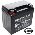 12V, Replacement 2003 1000 Battery Factory Battery Motorcycle CC UB-YTX12-BS UpStart Free, Maintenance 10Ah, GSX-R1000 for - Suzuki 3-Pack Activated,