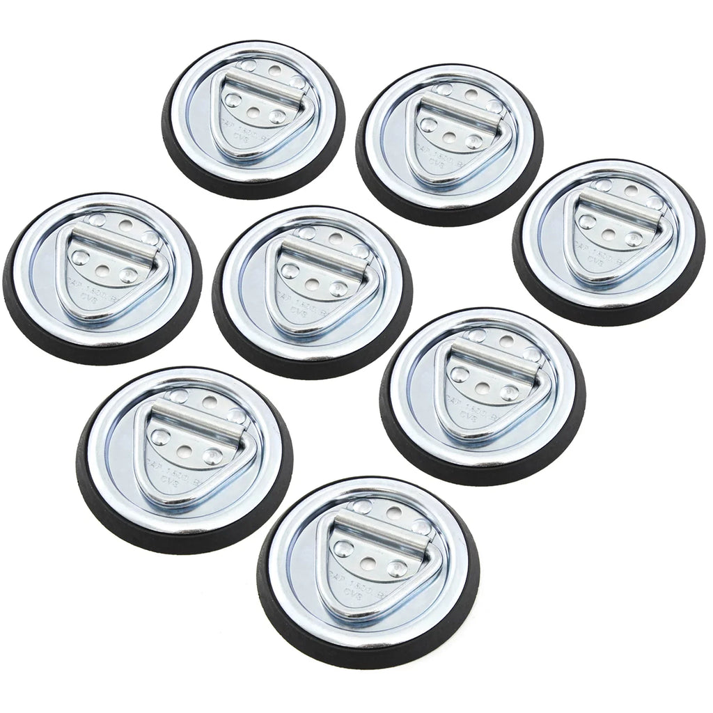 Trailer inches Cargo 8 Down Mount Truck 1/4 Auto Rope Point Red 4 Surface Round Hound Tie Ring inches Van D