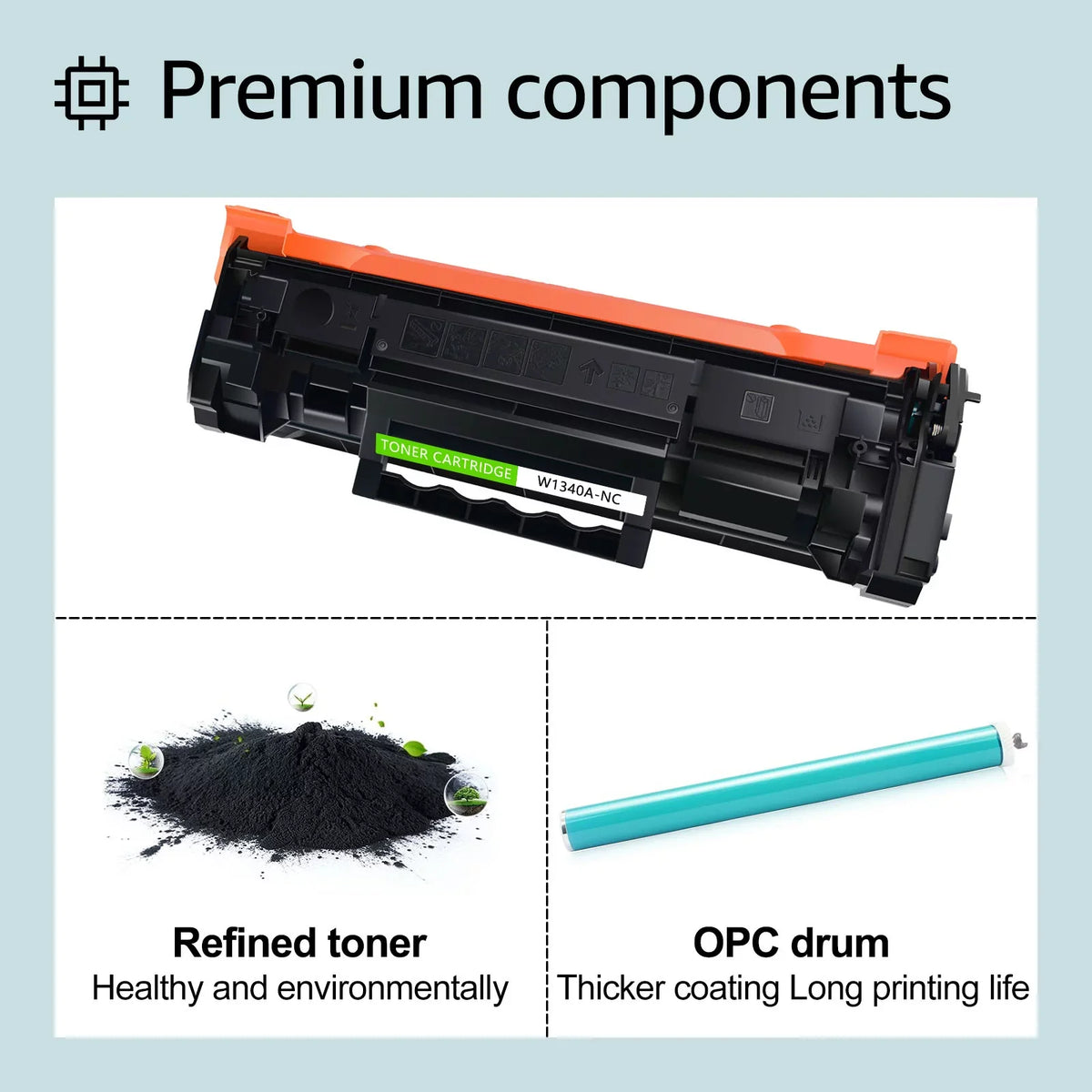 Replacement Laserjet Toner MFP M234sdw HP HP M234dw M209dw GREENCYCLE with 8 Cartridge (No Printer for W1340A 134A Black Compatible Chip) M234sdn
