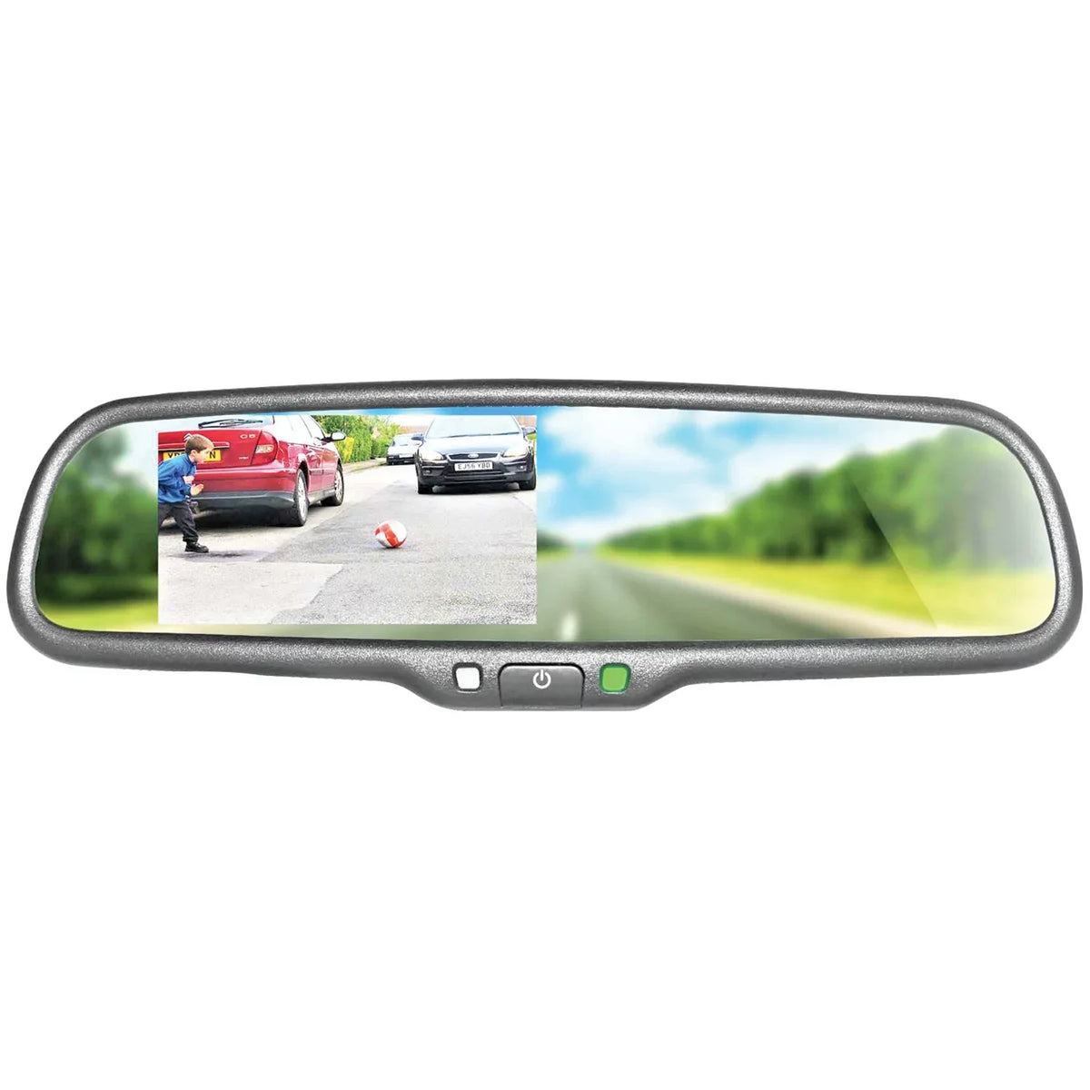 Rearview Monitor and IR Vision Kit Mirror BOYO VTC1743M 4.3" Camera