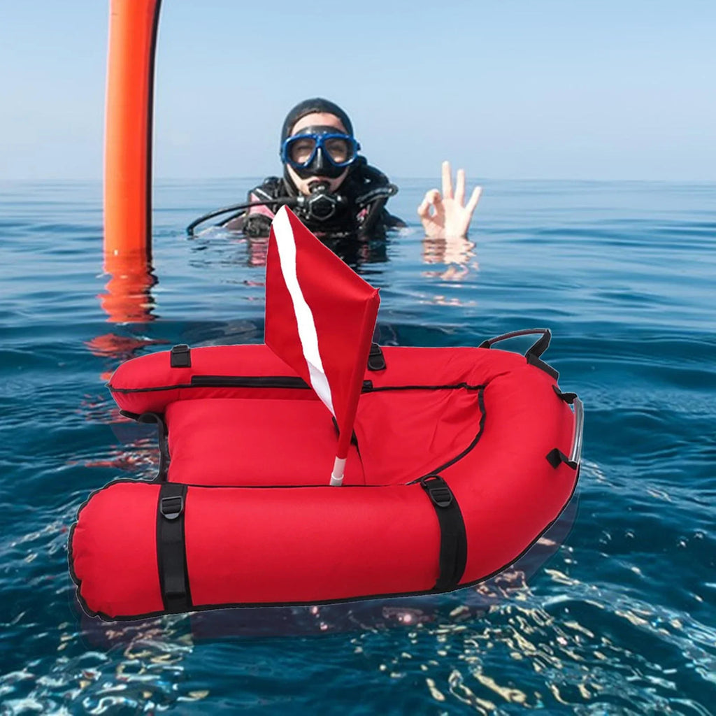 funtasica Scuba Inflatable Buoy diving Float Snorkeling for Sports Diving Float Dive Dive Buoy Underwater Diving Portable Flag Safe