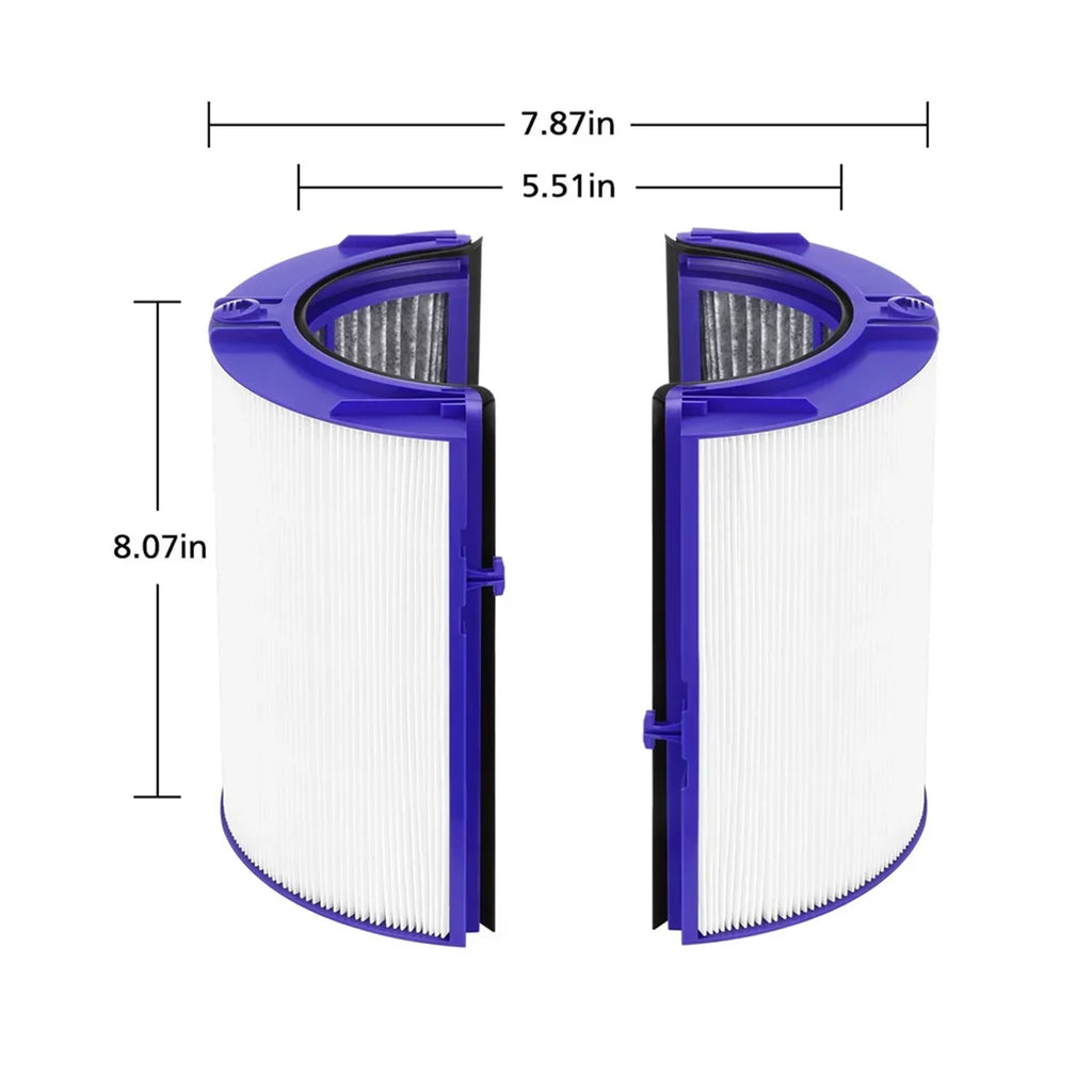 TP04 Pure 2-in-1 Purifier for Activated 360° Air Cool HEPA Replacement DP04, Carbon Filter and Filter Fan True Purifying HP04