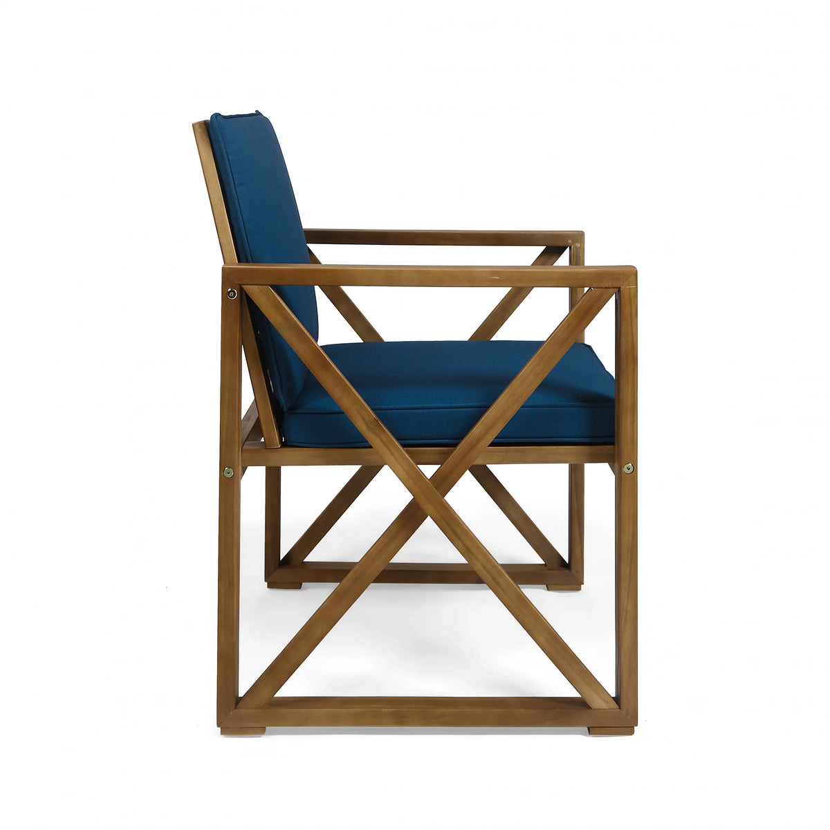 Dark GDF Wood 4 Acacia and Chat Set Cushions, Teal Studio Outdoor with Brown Seater Arcadia
