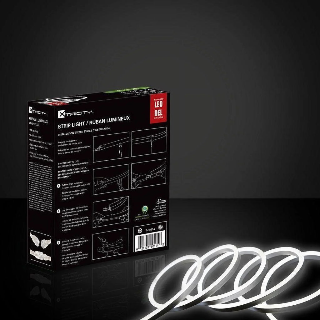 Flexible feet/6w-3'/120v/White Outdoor Indoor 5000k Strip 9 Xtricity Led and