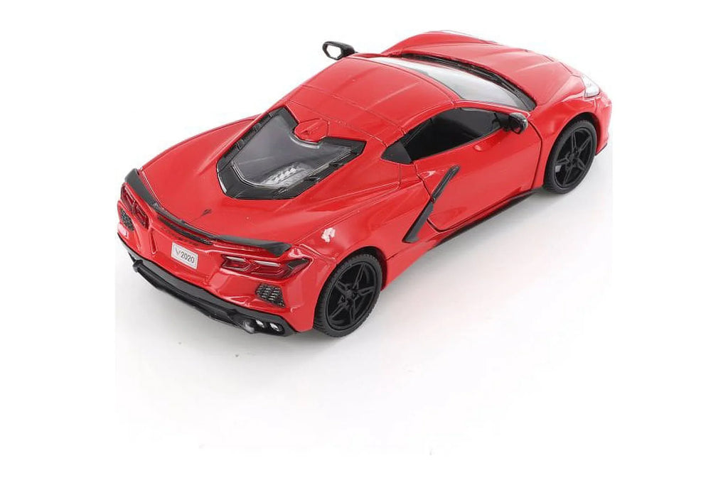 Car C8 scale Toy Chevy Stingray, - Corvette 1/24 Showcasts 2020 Model 79360/16D Red - Diecast