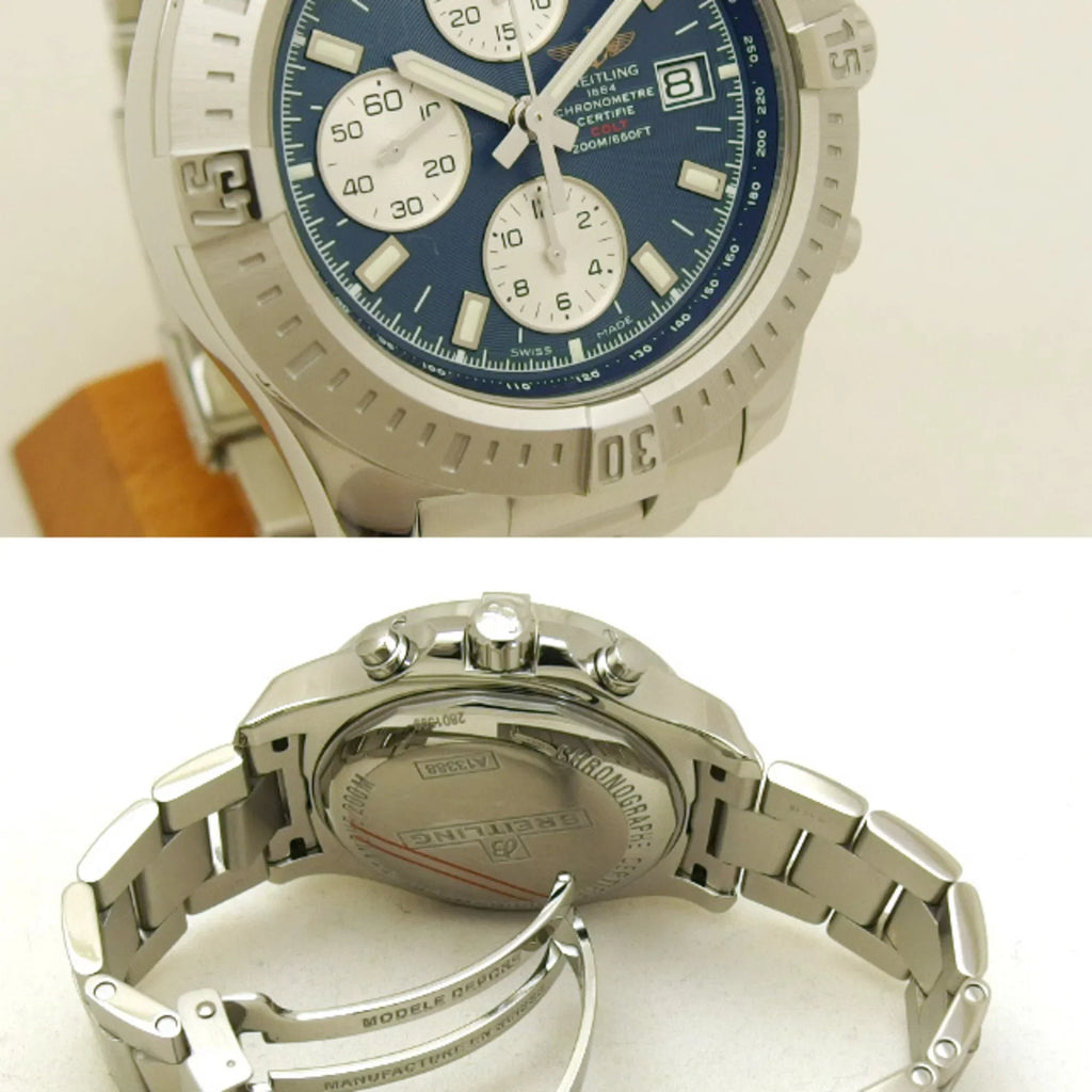 Breitling Colt Pre-Owned Automatic 20180210 Blue (Good) Chronograph Dial