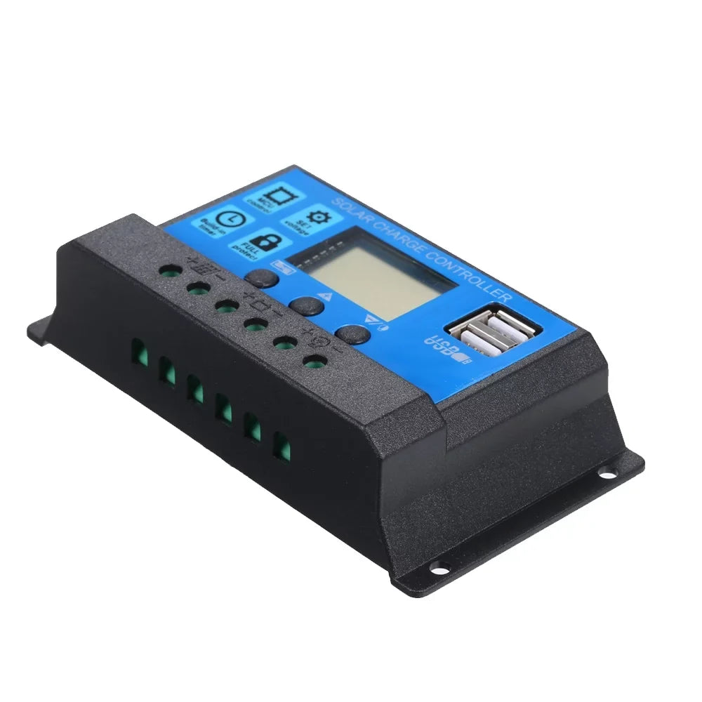 IP65 Charge /24V 50W Dual Solar USB Resistance Charge & Controller 2 Solar 5V/18V with Output Water Intelligent DC Ports PWM Regulator Panel Car