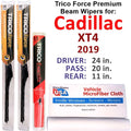w/Rear (Set 2019 Performance 3) Cadillac Beam Wipers of XT4 Wiper