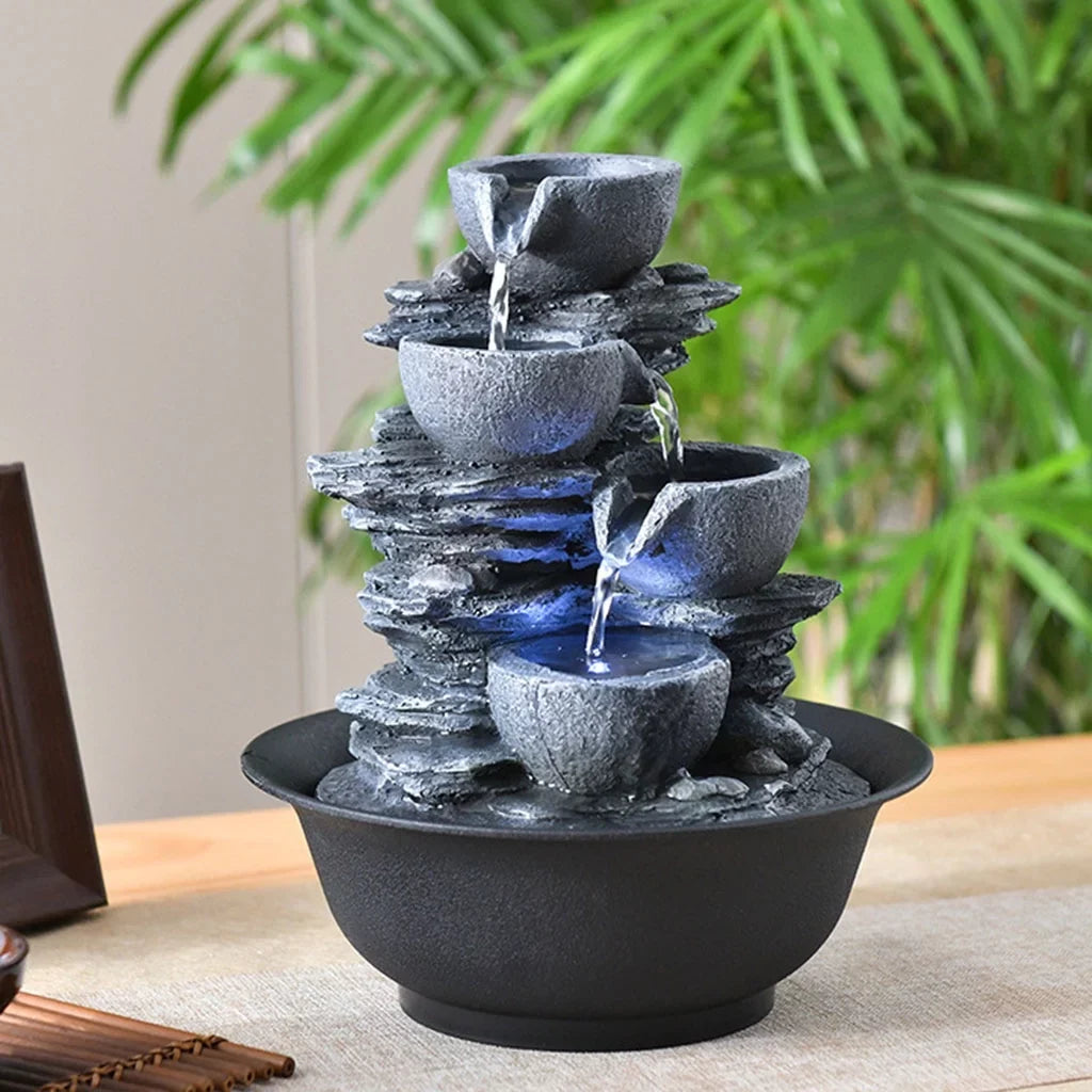 , Landscape Tabletop Waterfall Feng Shui Home Bedroom s Water Fountain Outdoor E with