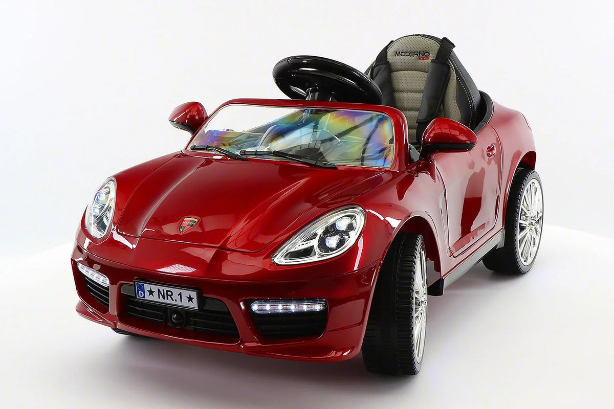 with Cherry Kiddie Ride-On Red Car Remote Parental R/C Kids 12V Roadster | Electric