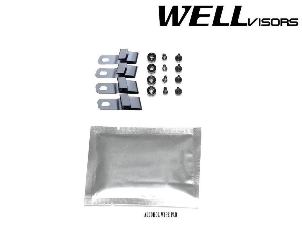 Wind 3-847BM018 / Chrome 2019 2024 2020 With 2023 Guard BMW Trim Rain 2021 G01 Window 2018 Side for Deflectors X3 2022 Wellvisors Visors