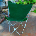 35" Chair Frame Cover The Collection Combination with Hamptons and Butterfly Green